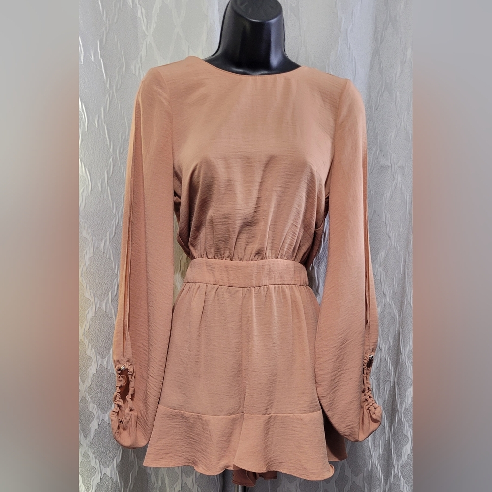 Favlux Fashion Romper – Trendy Balloon Sleeve Romper for Women | Ruffle Hemline